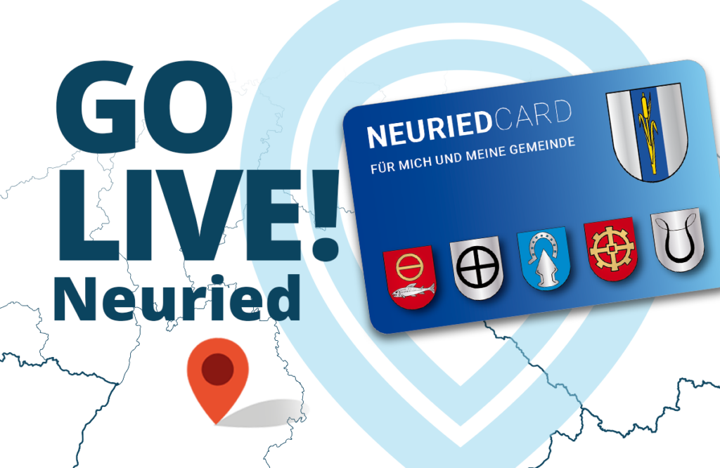 Go-Live Grafik für die Einführung der NeuriedCard