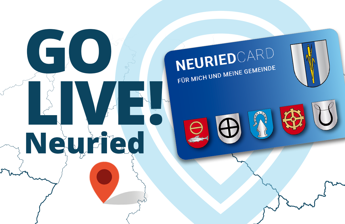 Go-Live Grafik für die Einführung der NeuriedCard